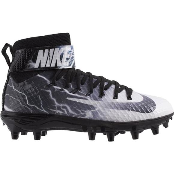 Nike Lunarbeast Elite TD Lightning Black/White 847099-010 Men Football Cleats 9